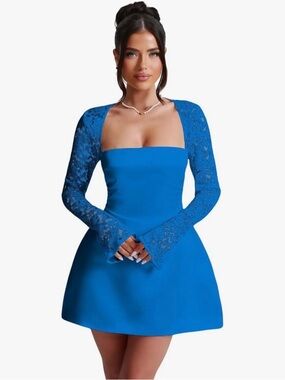 Long Sleeve Homecoming Dress